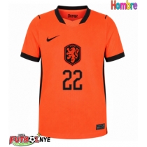 Camiseta Países Bajos Denzel Dumfries #22 Primera Equipación Mundial 2026 manga corta